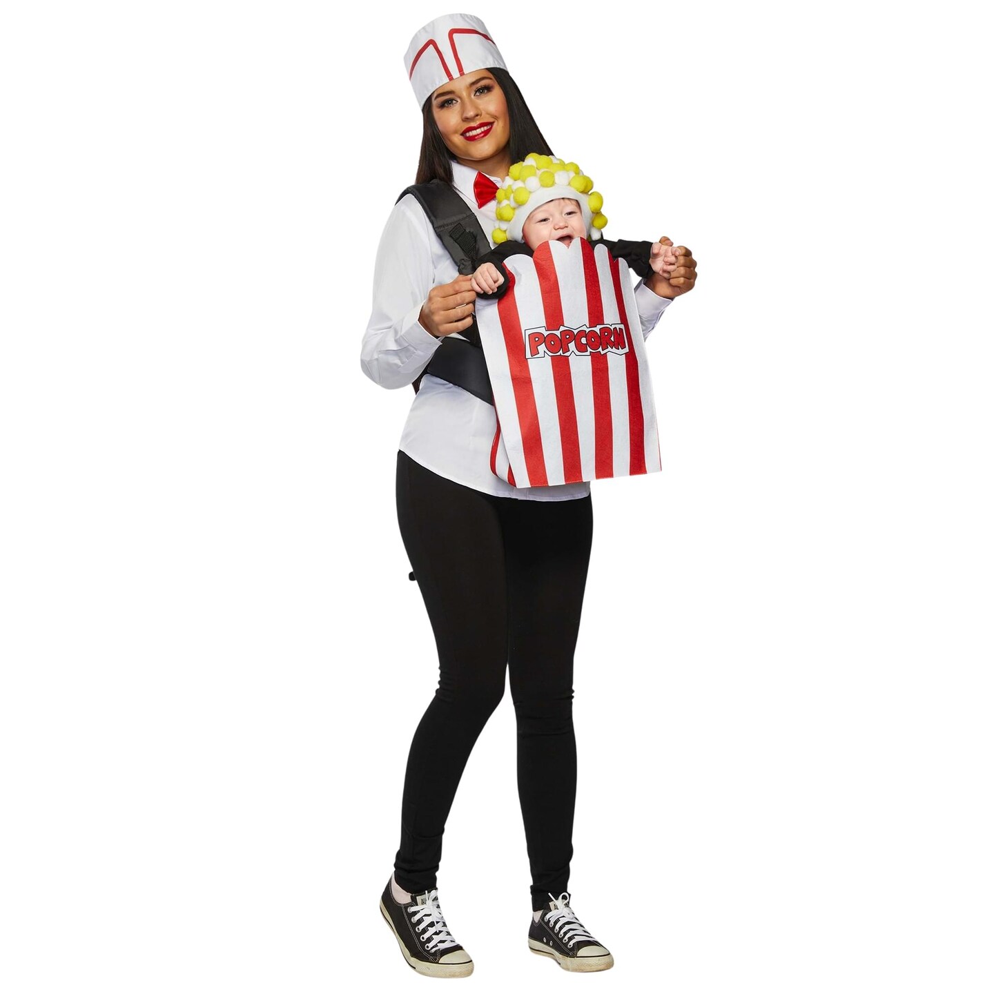 Movie Usher &#x26; Popcorn Adult &#x26; Infant Carrier Costume | One Size
