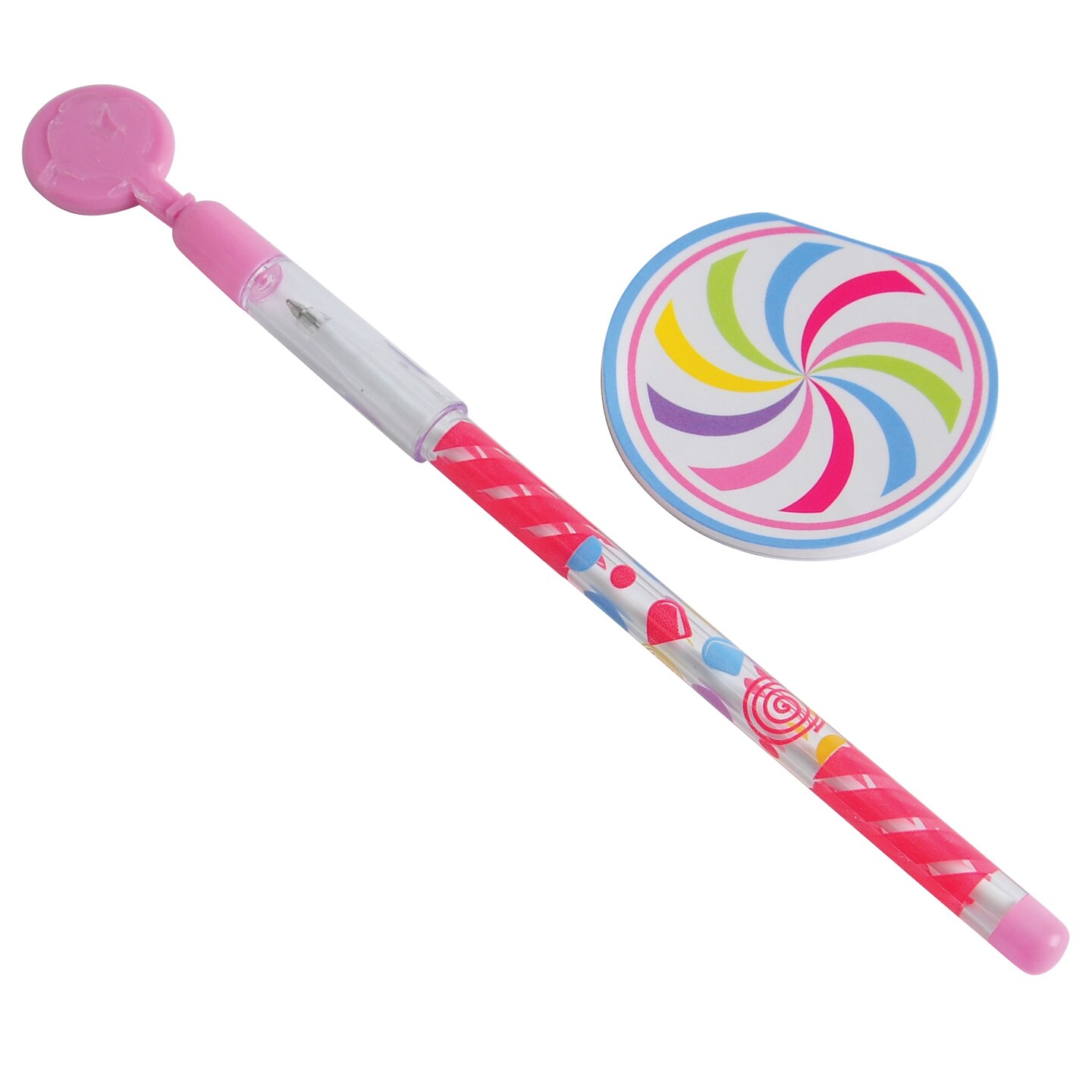 Pen with Candy Memo Pad/3pc