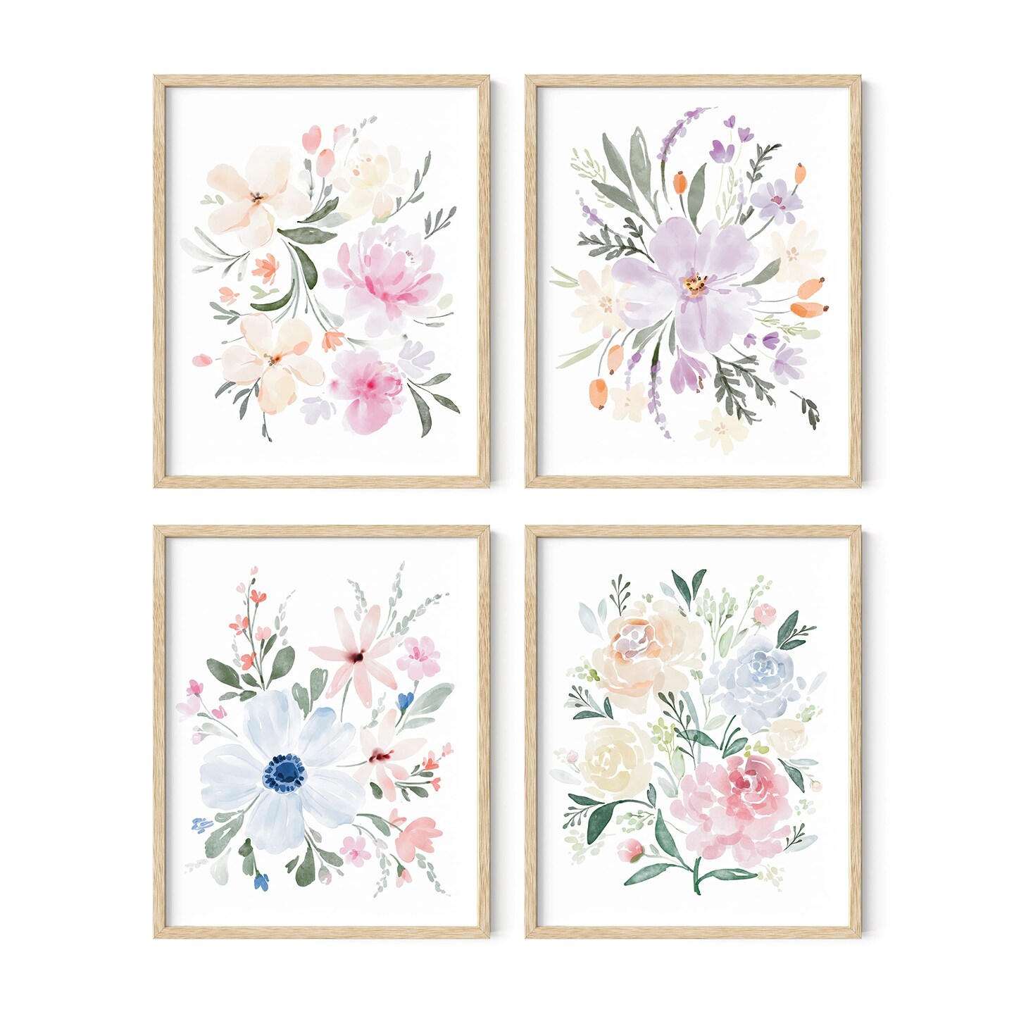 Haus and Hues Botanical Prints Set of 4