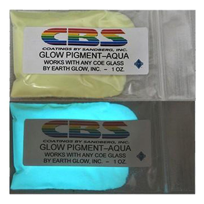 CBS Dichroic Glass 1oz. Aqua Glow Pigment