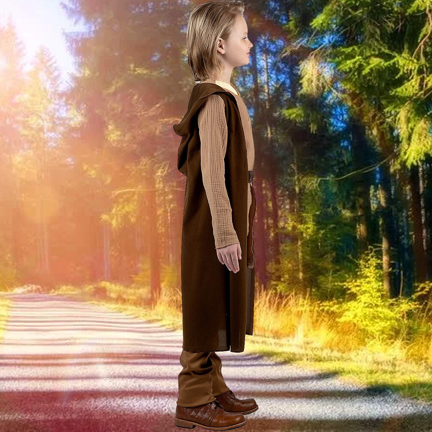 Kids Obi-Wan Kenobi Qualux Costume, Star Wars Jedi Robe Outfit