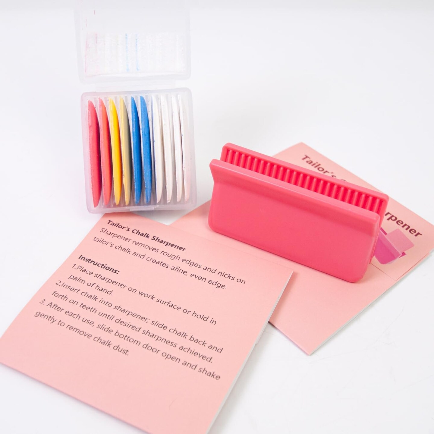 10Pcs Professional Tailors Chalk with Sharpener