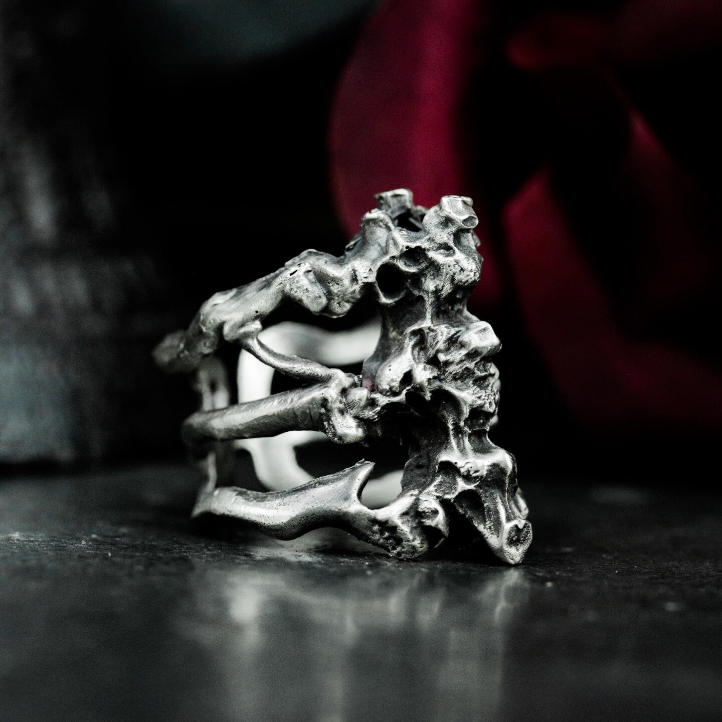 日本未入荷 Personal Fears - RIBCAGE RING Ribcage Ring | Bone Ring | Mens Silver Ring