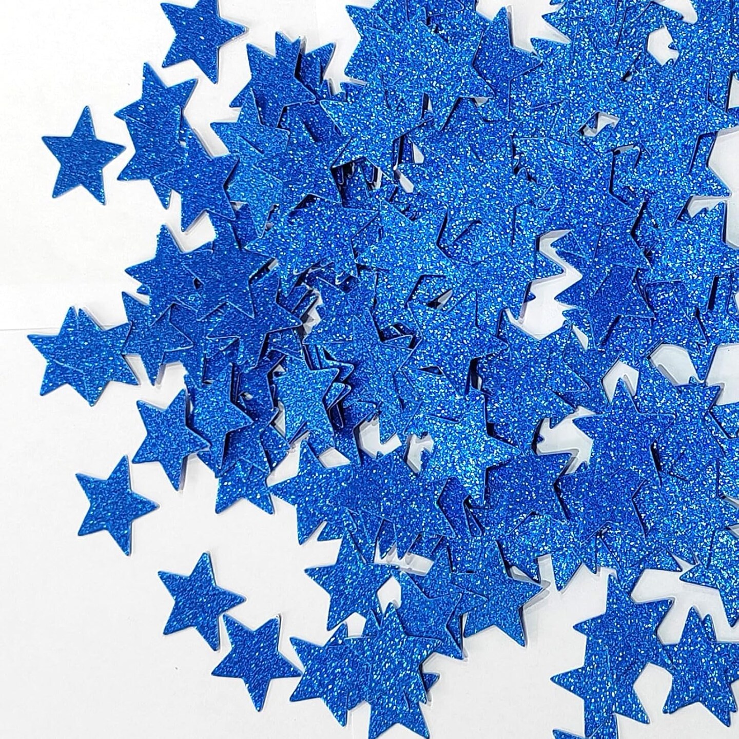 Blue Glitter Star Confetti,Blue Confetti For Table Decor,1.18 in,200PCS