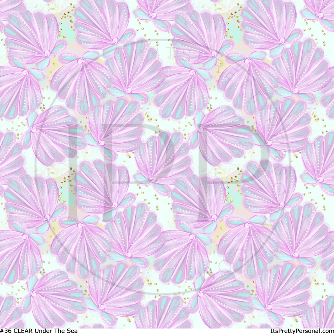 #36 CLEAR Under The Sea 12x12 Pattern Vinyl