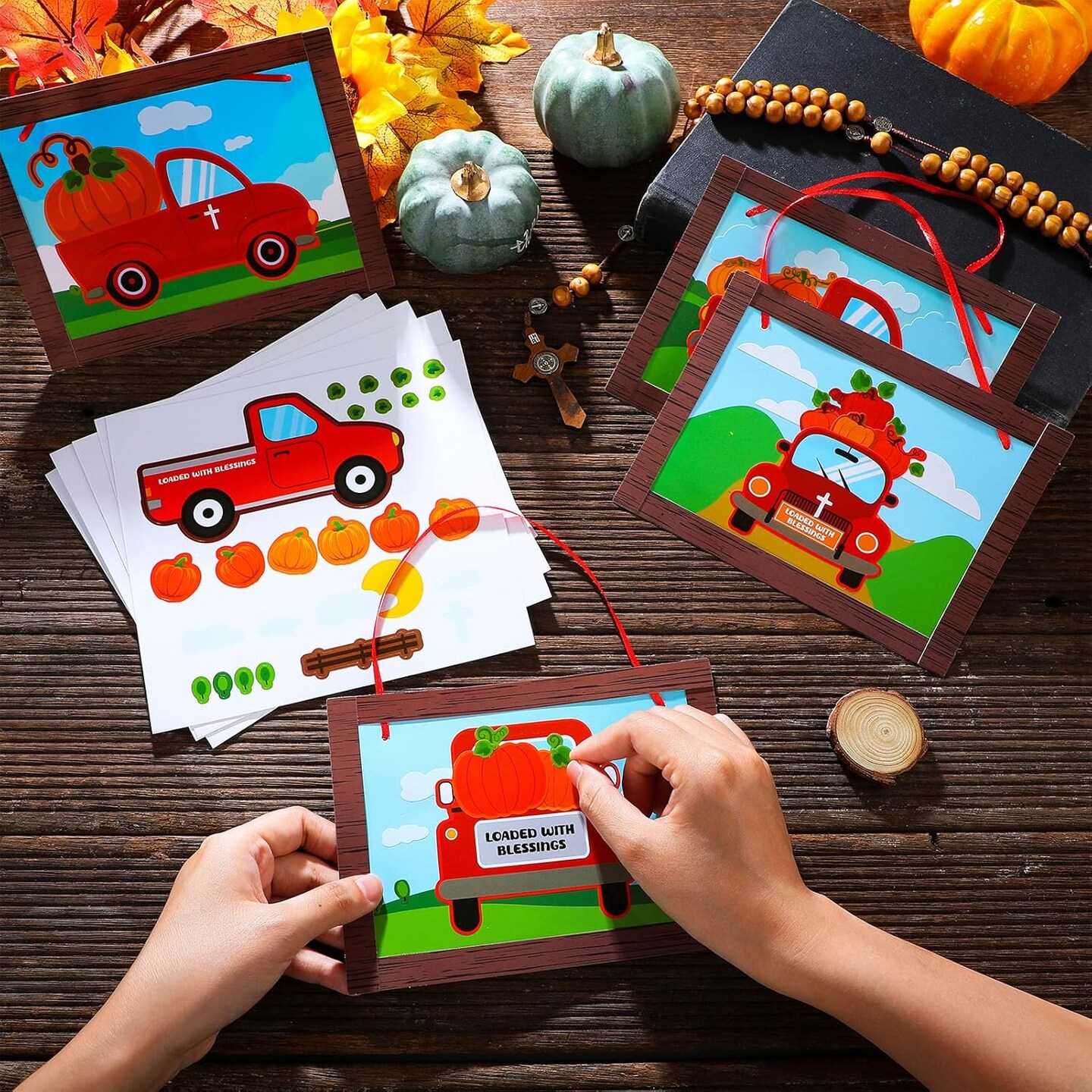 24 Pcs Thanksgiving Fall Pumpkin Religious Crafts Kit