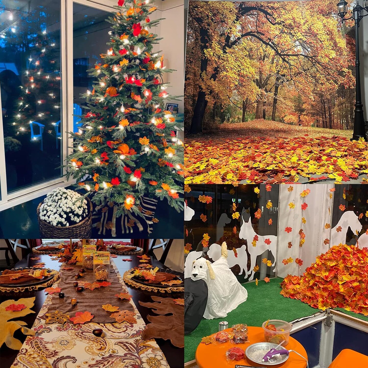 Artificial Maple Leaves Fall Decorations