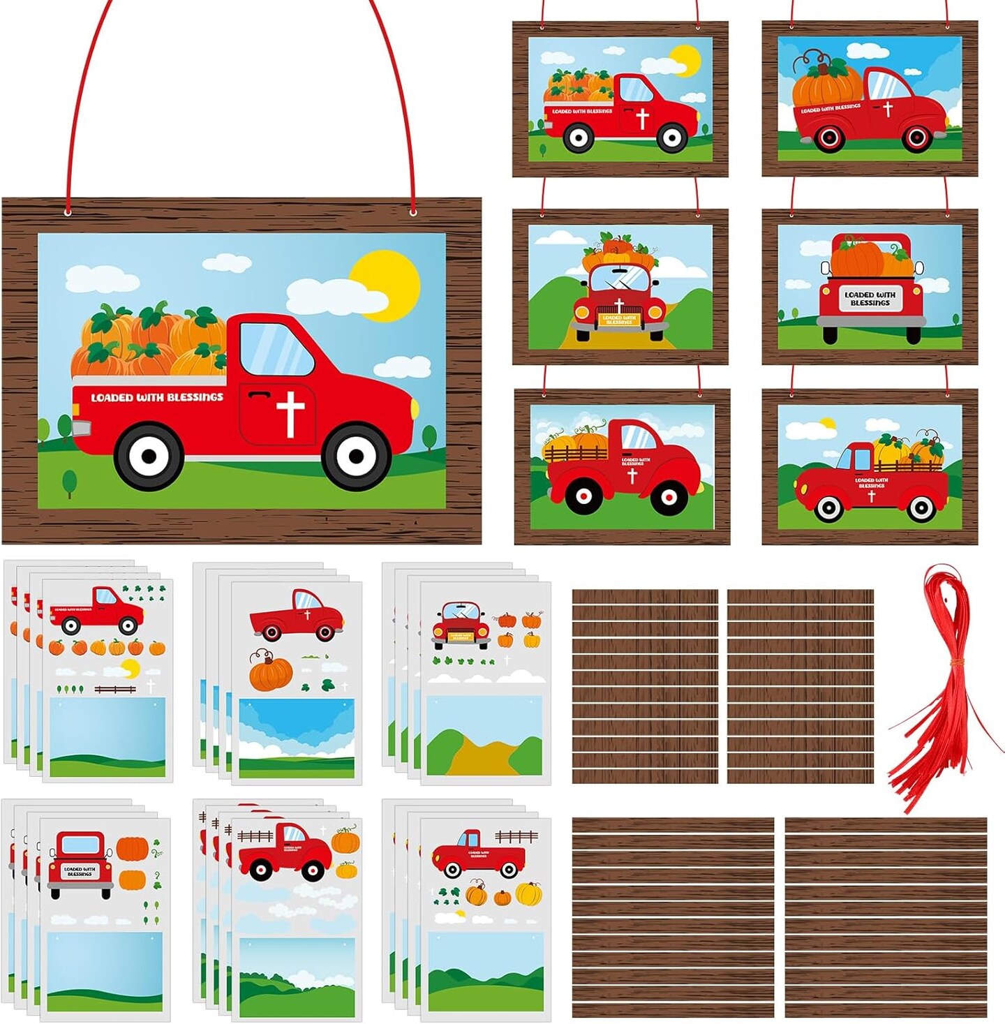 24 Pcs Thanksgiving Fall Pumpkin Religious Crafts Kit