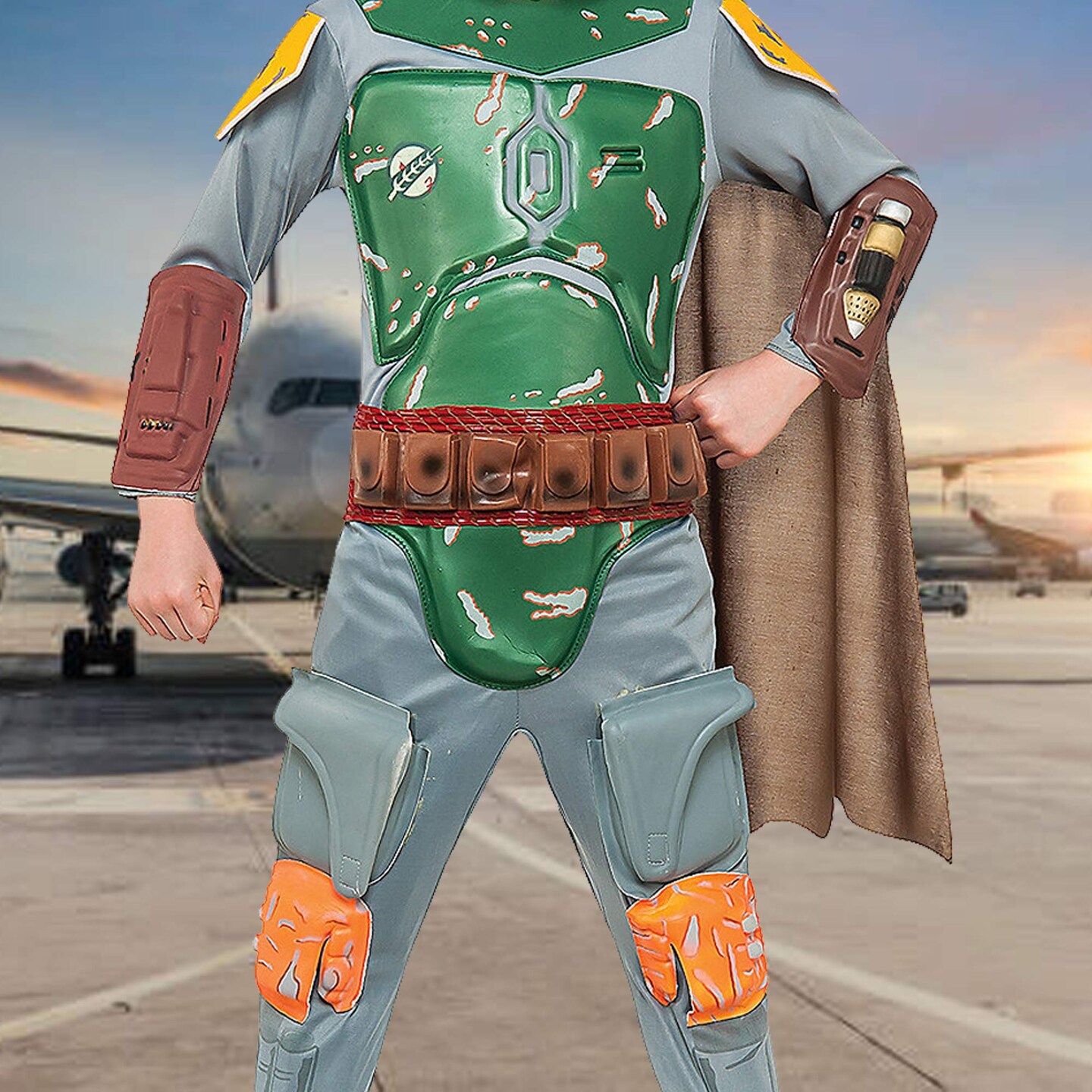 Child Boba Fett Costume, Star Wars Outfit with Armor Detailing