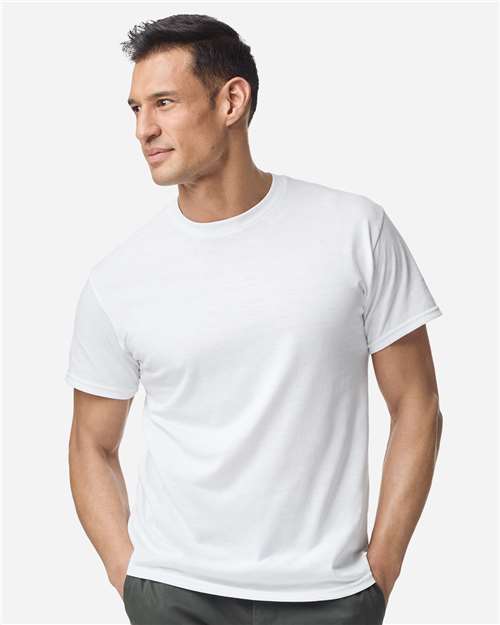 Men’s DryBlend Crewneck Short Sleeve T-Shirt for Work Active & Outdoor wear