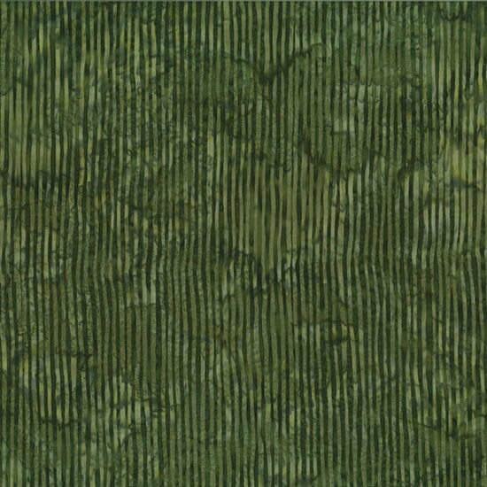 Fabric Hoffman Olive Skinny Stripe Bali Batiks by the Quarter Yard R2284-96
