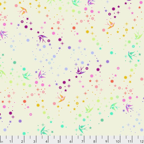 Fabric FreeSpirit Tula Pink Cotton Candy Fairy Dust by the Quarter Yard PWTP133.COTTONCANDY