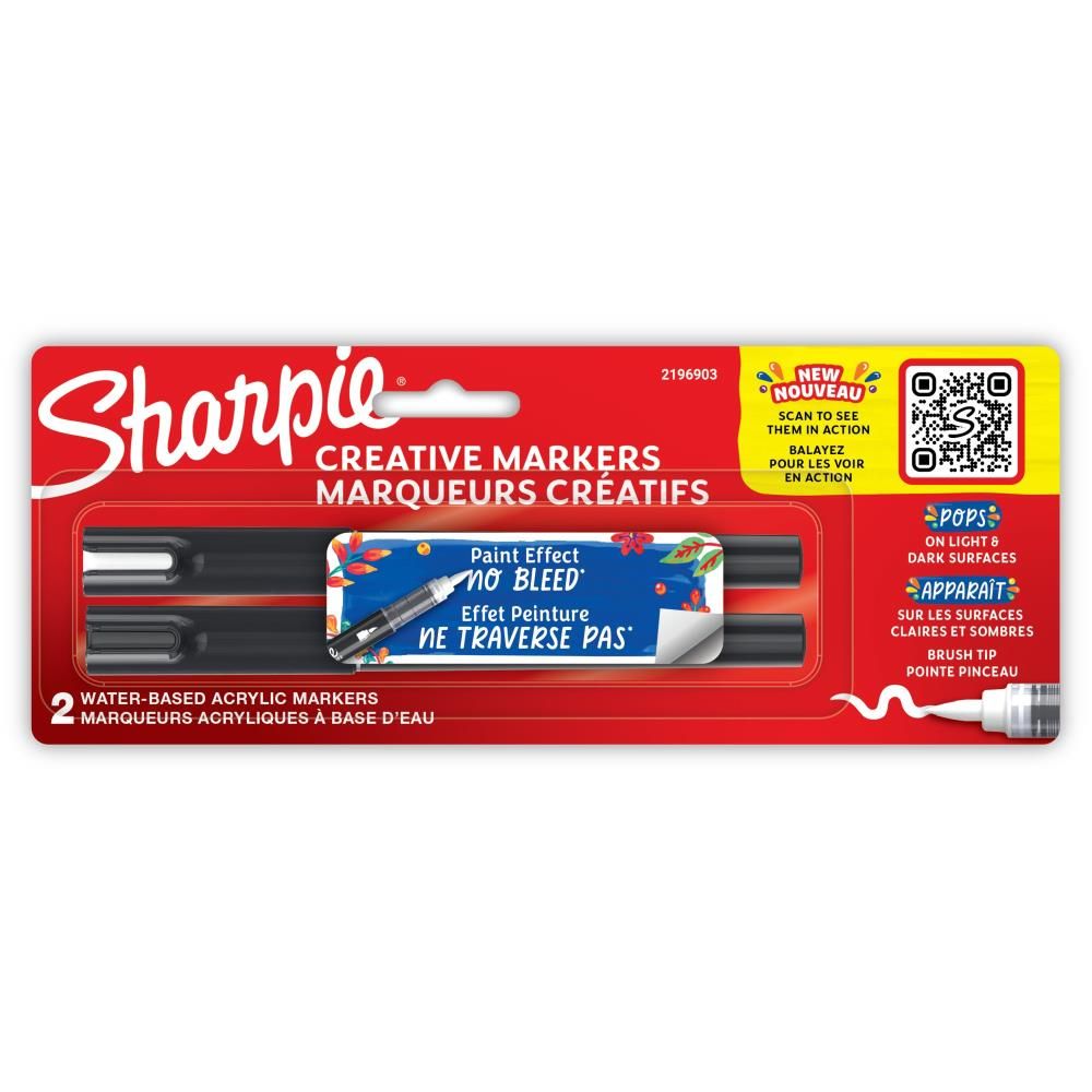 Creative Markers by Sharpie - Black and White Brush Tip