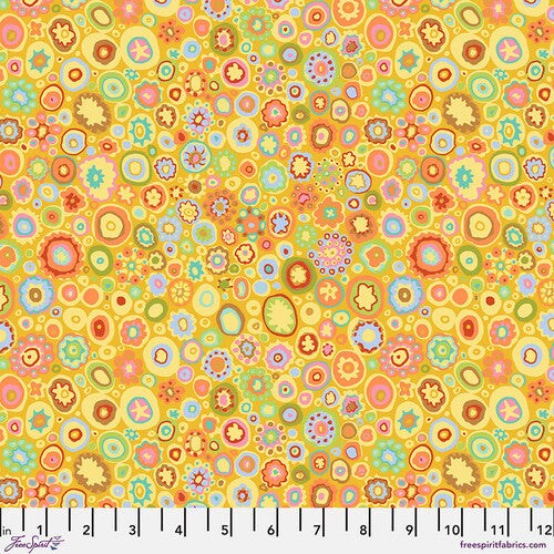Fabric FreeSpirit Kaffe Fassett Yellow Paperweight by the Quarter Yard GP20.YELLO