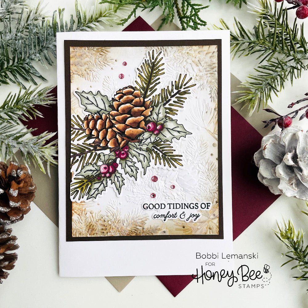 Good Tidings - Set Of 6 - A2 4.25"x5.5" Coordinating Stencils