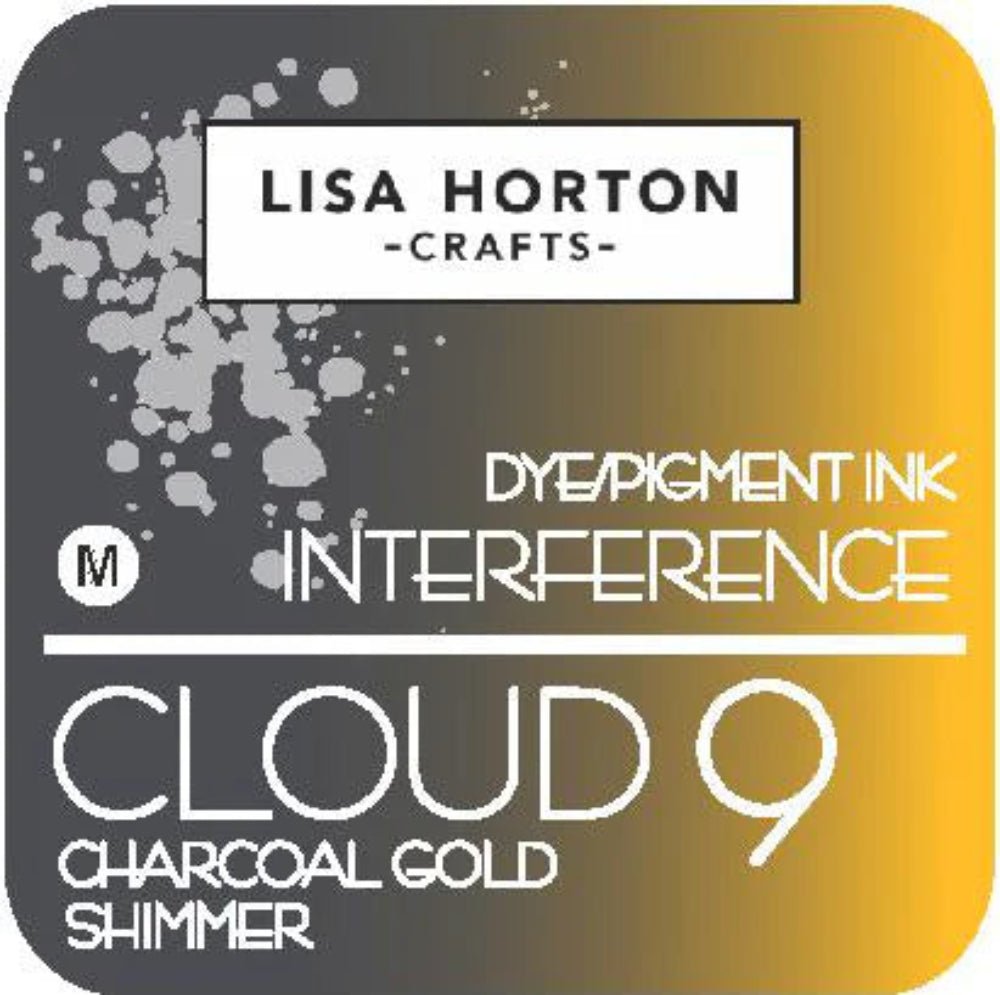 Lisa Horton Crafts Interference Ink Pad - Charcoal Gold Shimmer