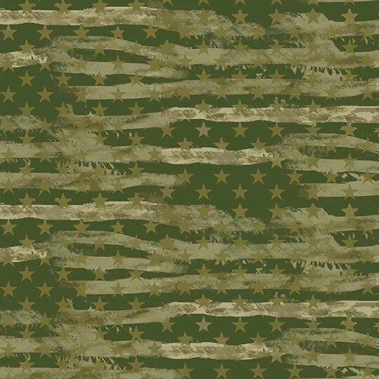 Fabric Sykel Enterprises Sage Military Camo Flag by the Quarter Yard 1341SAGE