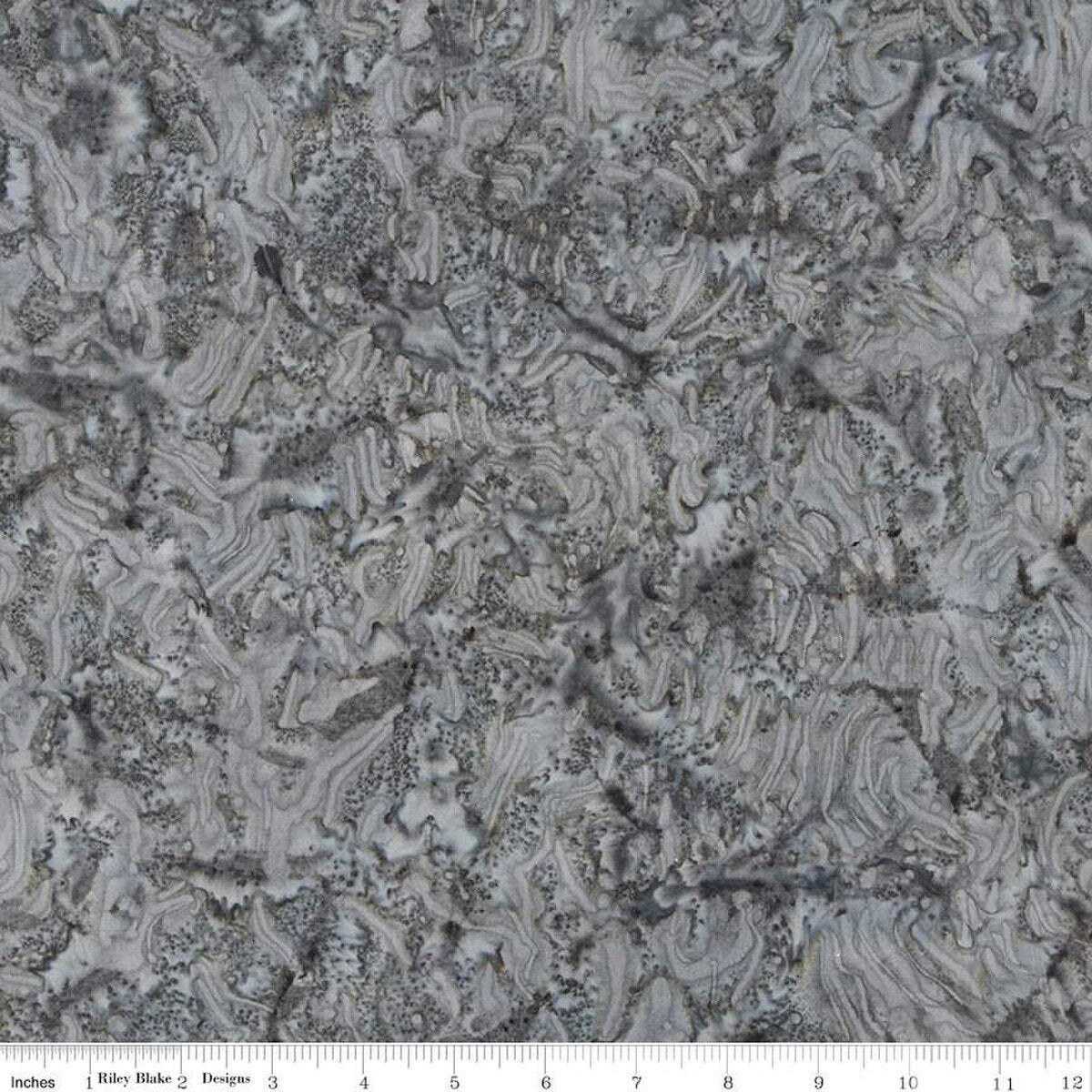Fabric Riley Blake Charcoal Hand Dyed Batiks 108" Wide Back by the Quarter Yard BTWB280