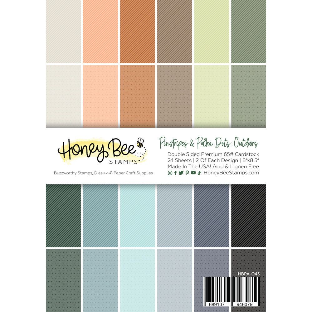 Pinstripes & Polka Dots: Outdoors 6x8.5 - 24 Double-Sided Sheets