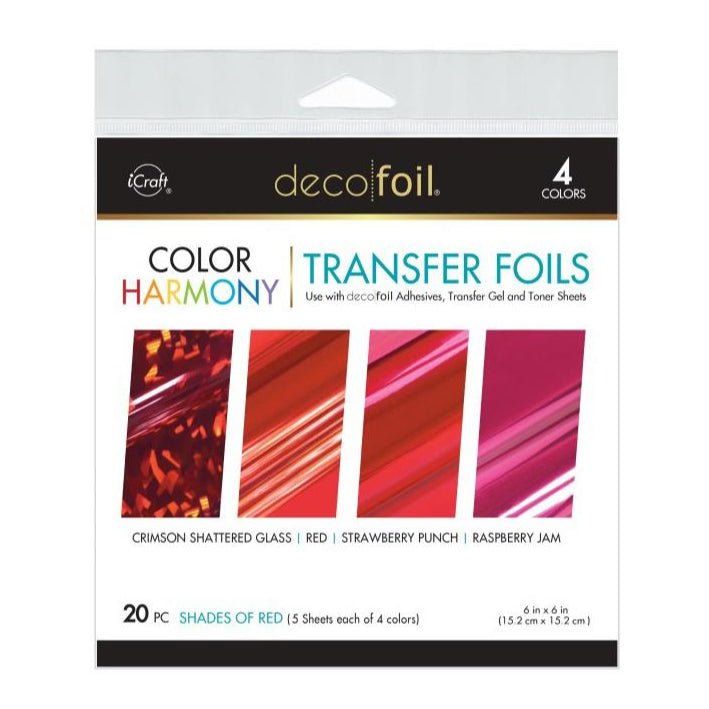Deco Foil Color Of Harmony Transfer Foils - Shades Of Red 20 pc
