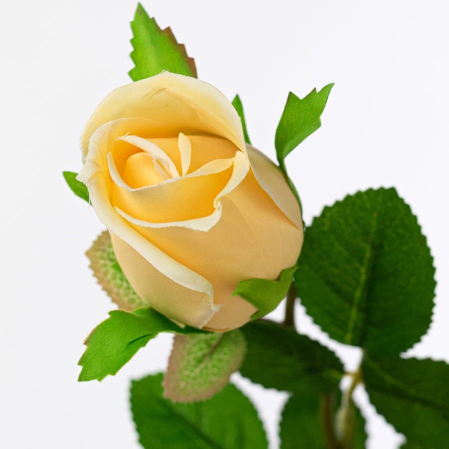 30&#x22; Yellow Rose Spray &#x2013; Realistic Faux Floral Stem