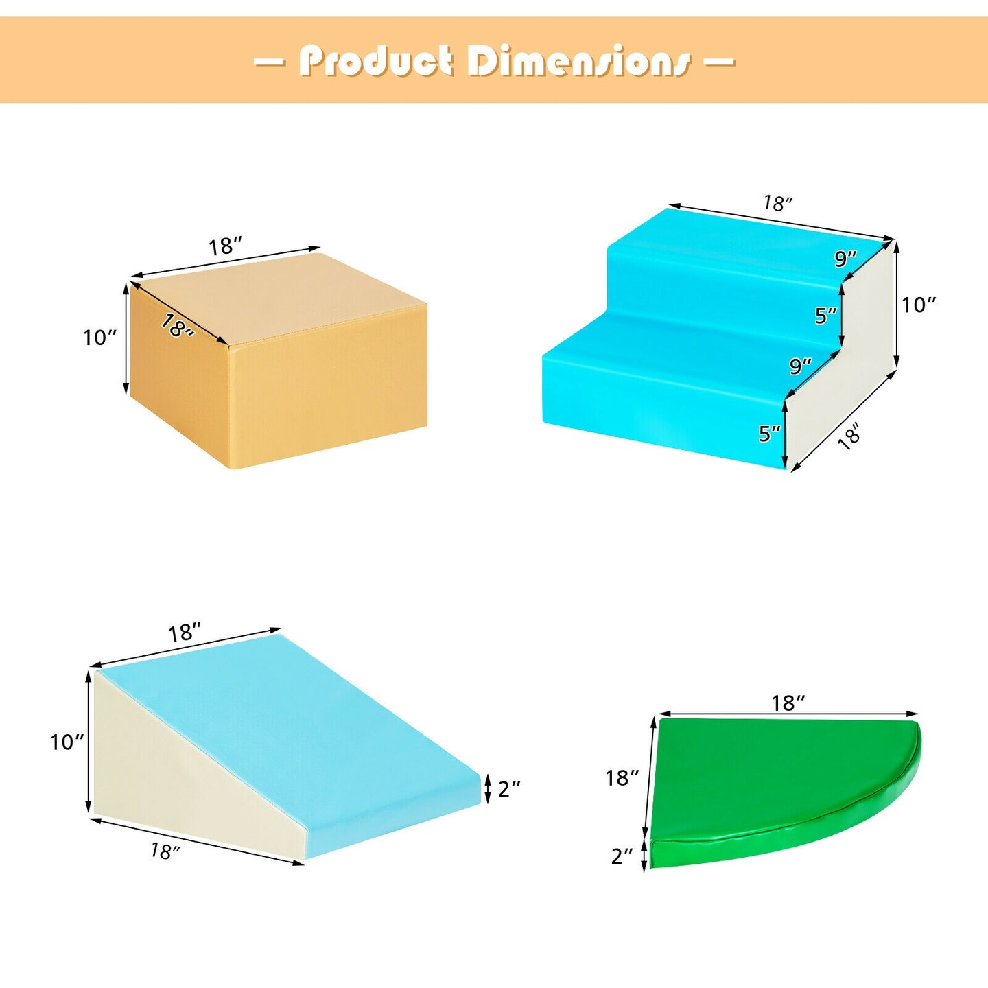 Blue Foam Children’s Play Mat Soft Cushioned Foldable for Active Play