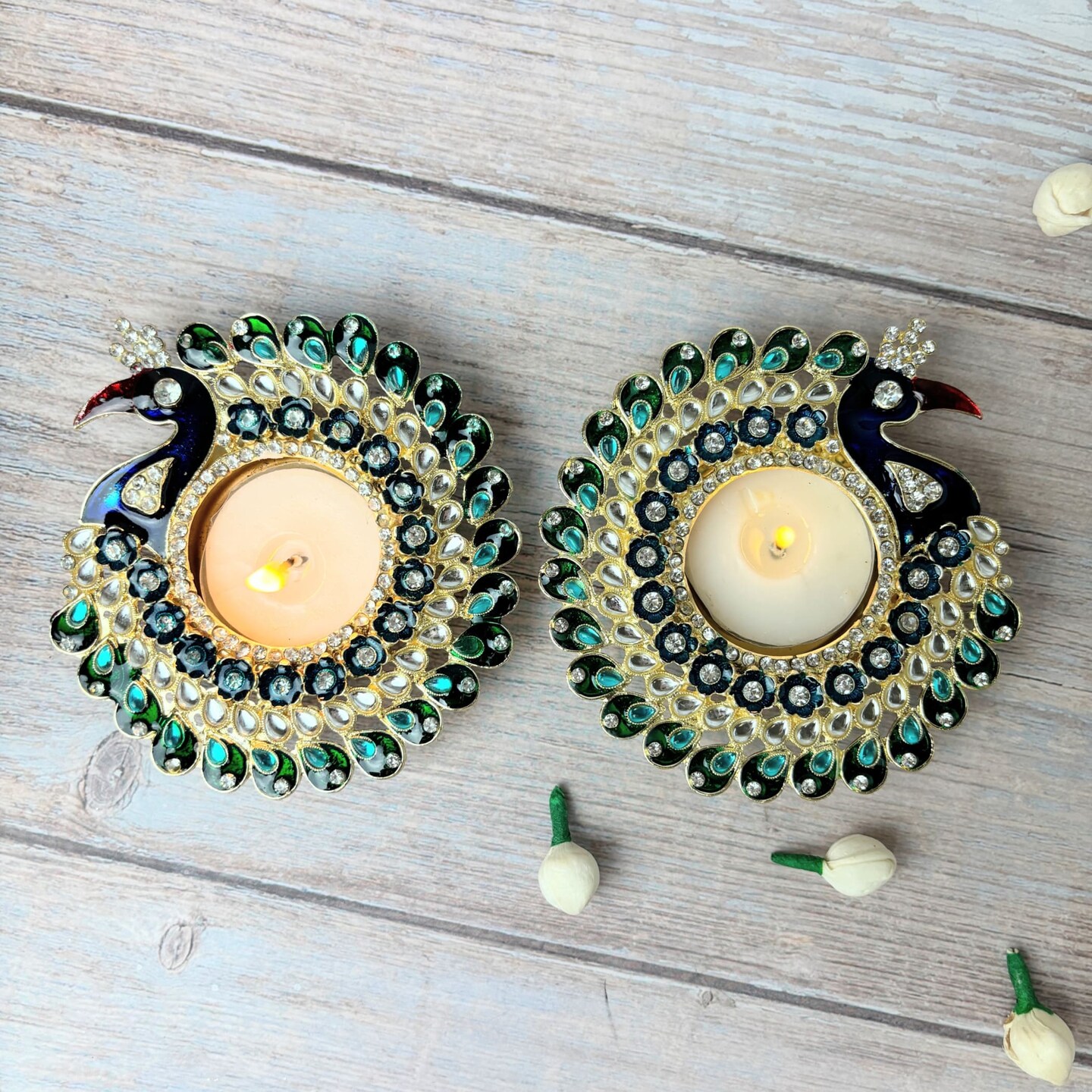 Peacock Gift, Peacock Candle Holder, Peacock Dot ARt, Tea Light Holder, Candle Holder, Mandala Dot Art shops Gift, Mandala Candle Holder