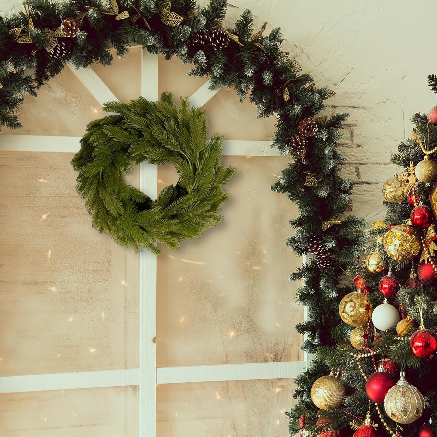 Norfolk Pine Christmas Garland (Green)