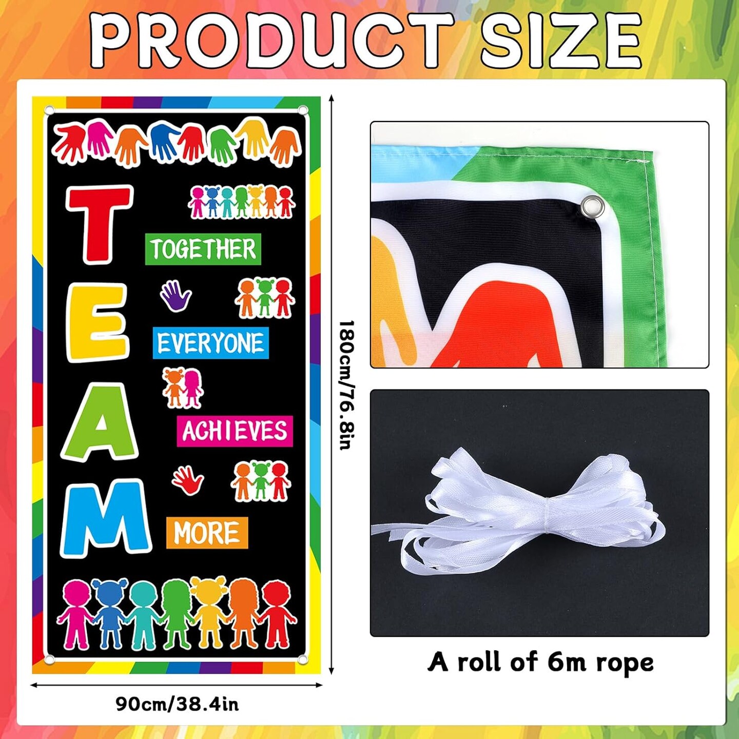 Classroom Colorful Welcome Door Cover Banner Back to School Classroom Decorations