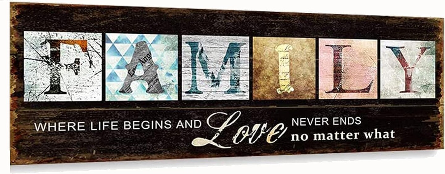 Diamond Painting Kits for Adults, Family (Brown) 35.43 x 11.81 inches