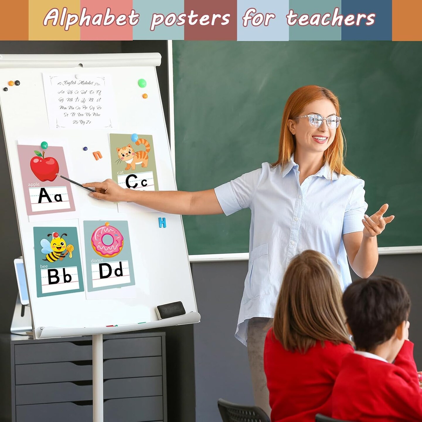 37Pcs Bohemian Alphabet & Number Wall Cards, ABC Poster Set for Classroom & Nursery, Double-Sided Laminated Hard Cardstock with Illustrations, Boho Decor for Toddlers, Preschool & Homeschool