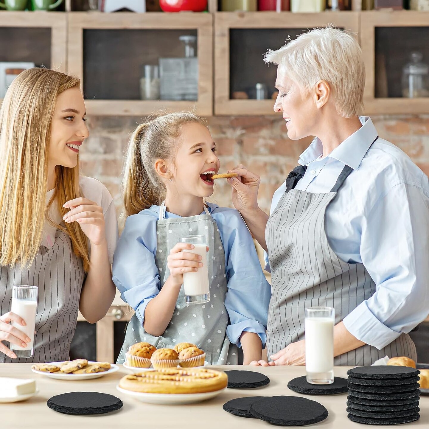 36 PCS Slate Coasters Bulk for Drinks