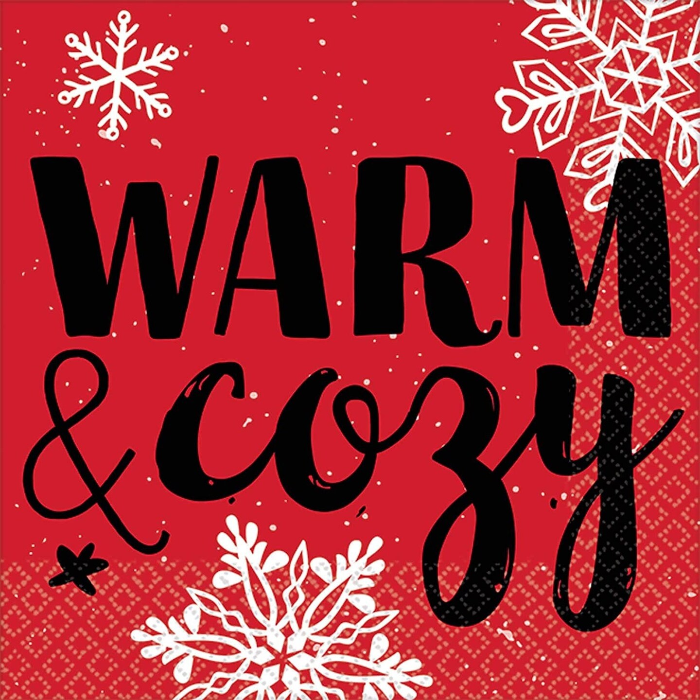 Warm &#x26; Cozy Beverage Napkins - 16ct