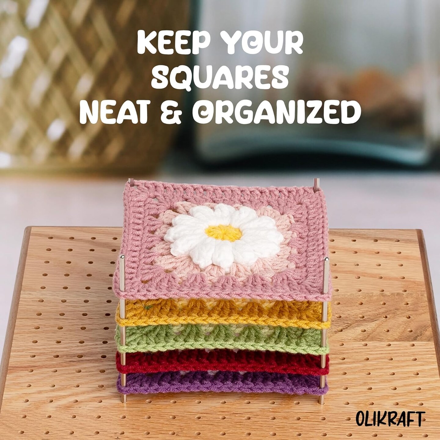 Crochet Blocking Board with Pegs 50 Pins