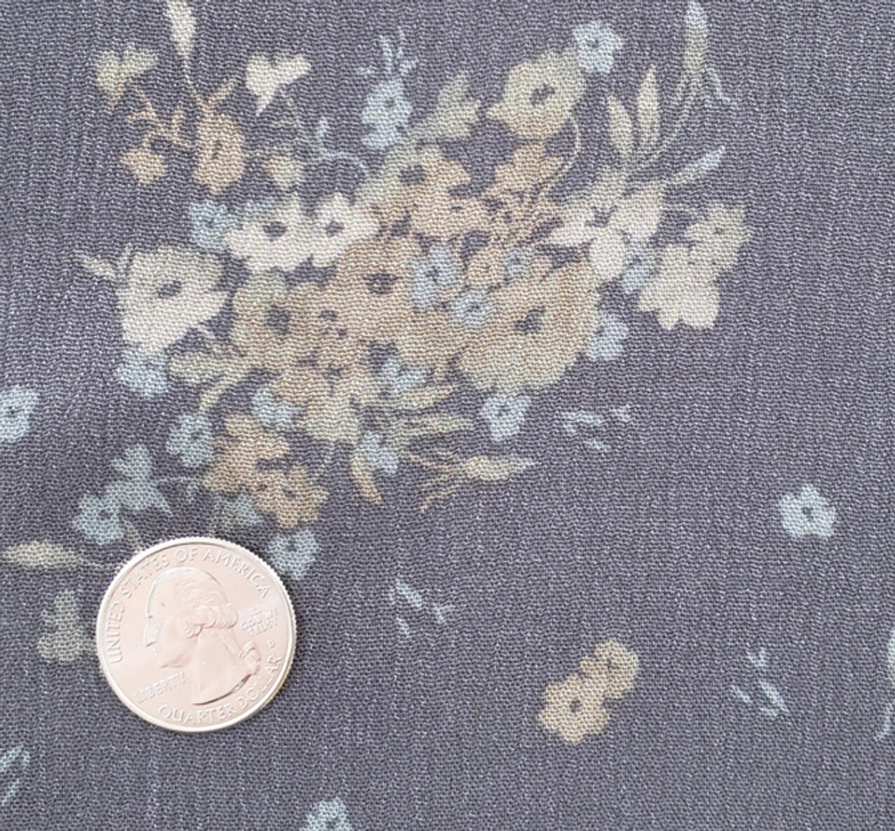 1 Yard Rayon Crinkle Warm Gray Woven Fabric, 50/52&#x2033; Wide 100% Rayon