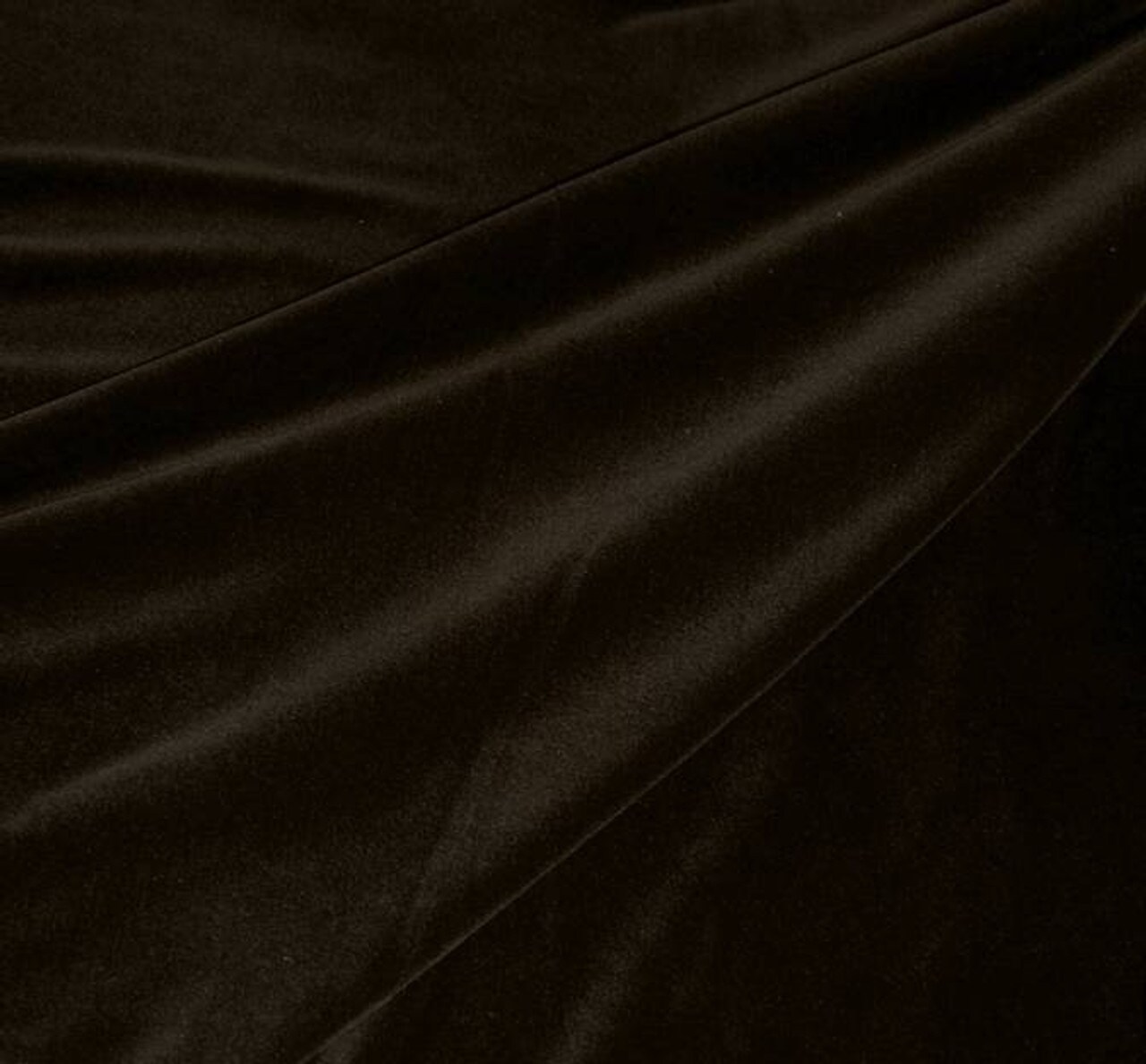 1 Yard Rich Dark Brown Steam Velour Apparel Fabric for Elegant Creations 58/60" Width