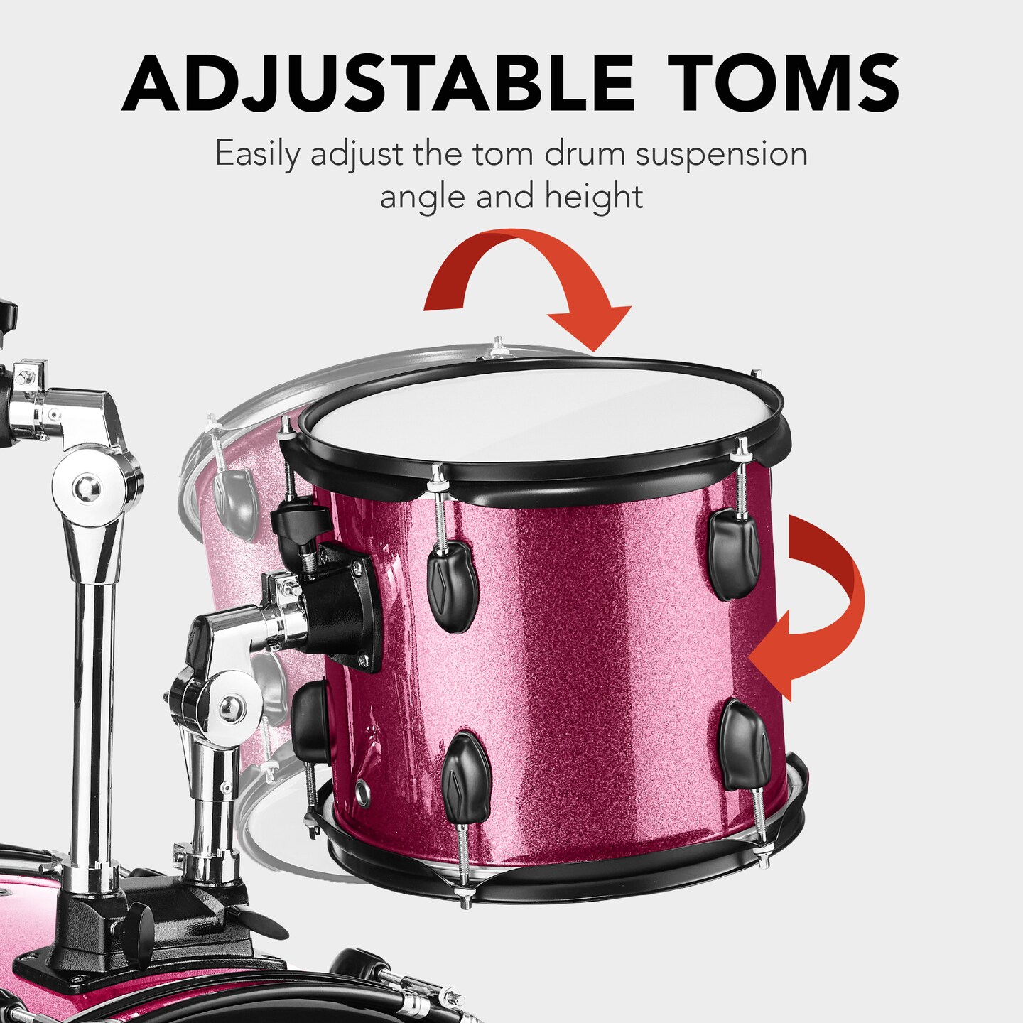 Best Choice Products 5-Piece Beginner Drum Set w/ Snare, Bass, Toms, Cymbal, Hi-Hat, Sticks, Drum Pedal