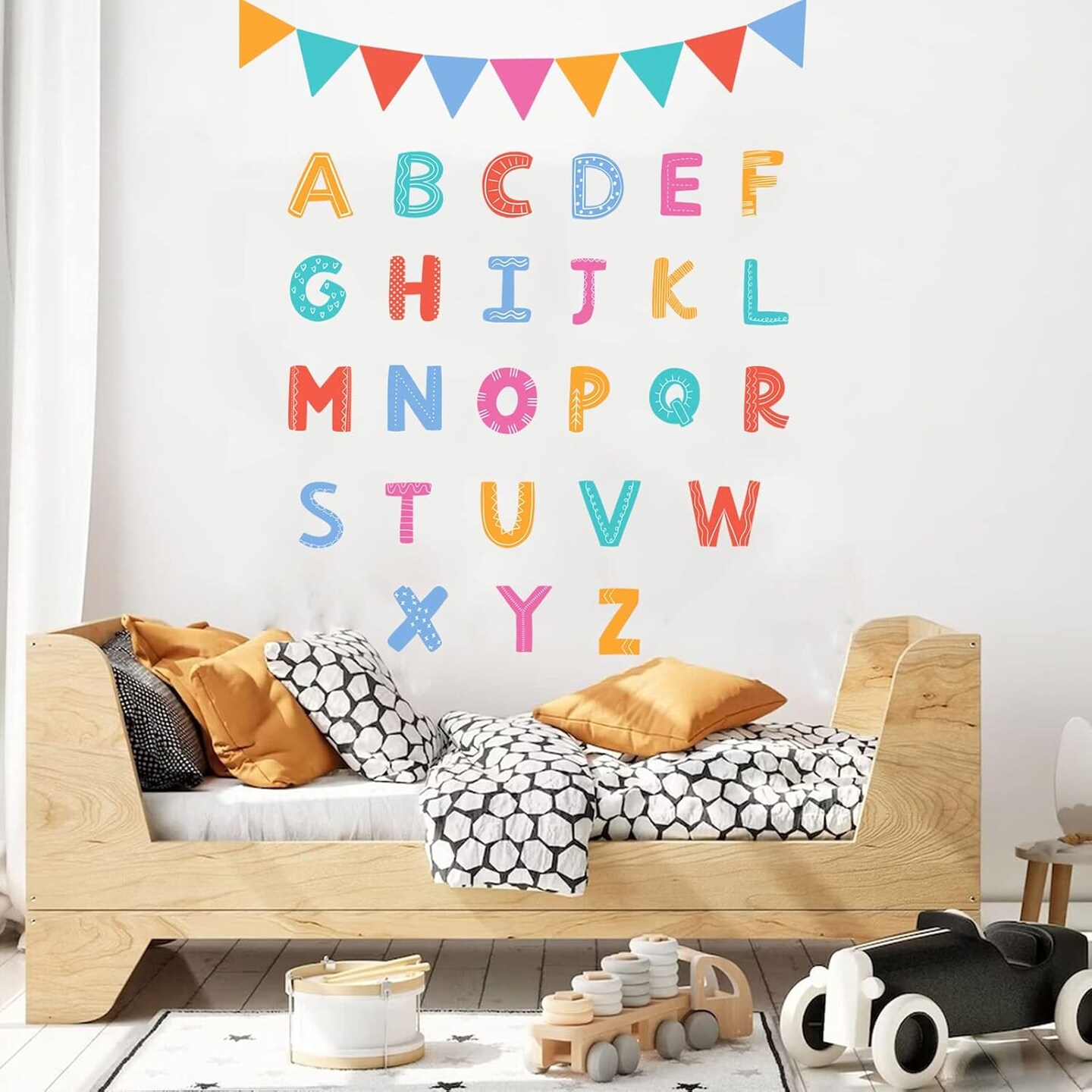 Alphabet Letters Kids Wall Stickers ABC Decals