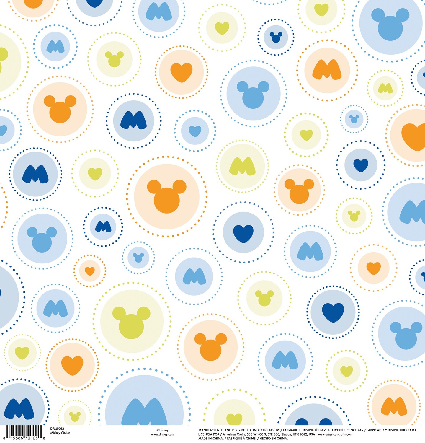 EK Disney Single-Sided Specialty Cardstock 12&#x22;X12&#x22;