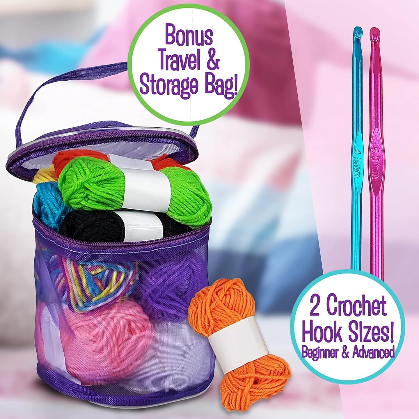 All in One Crochet Knitting Kit