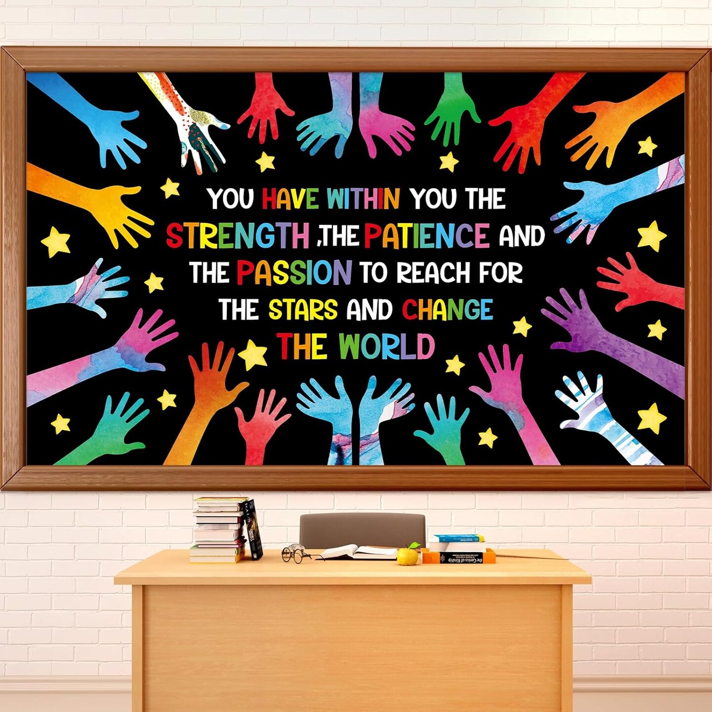 Bulletin Board Decorations Colorful - Handprint