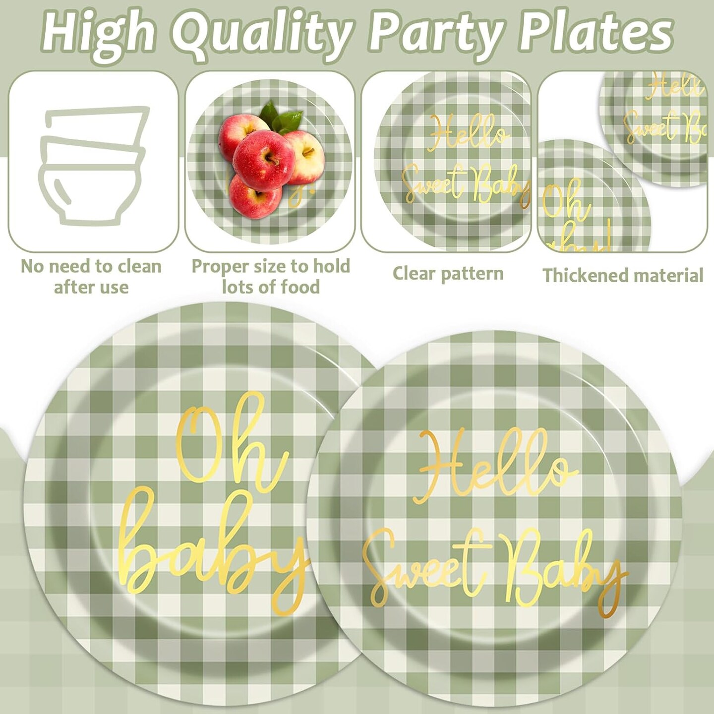 96PCS Oh Baby Baby Shower Decorations