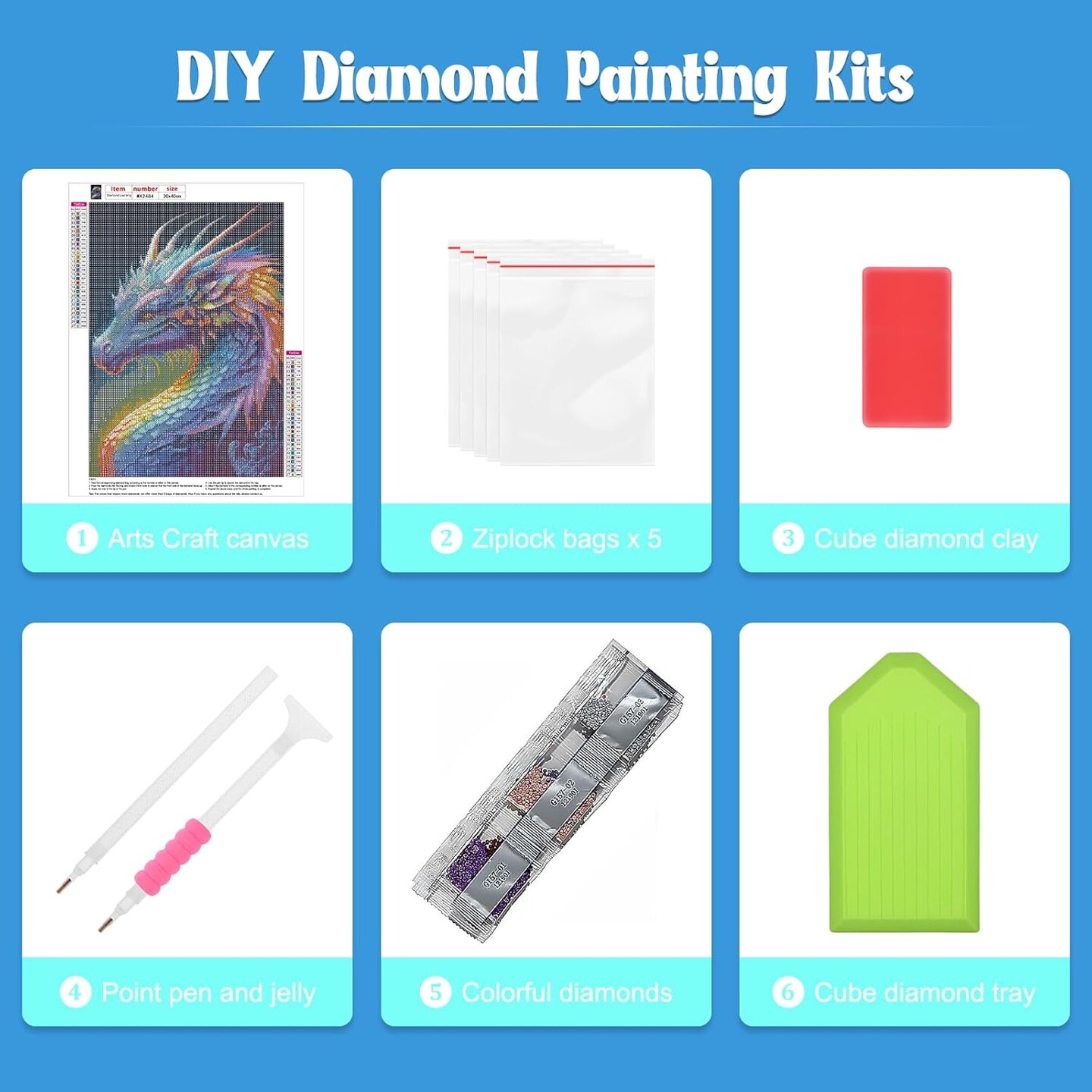 Dragon Diamond Painting Kits for Adults