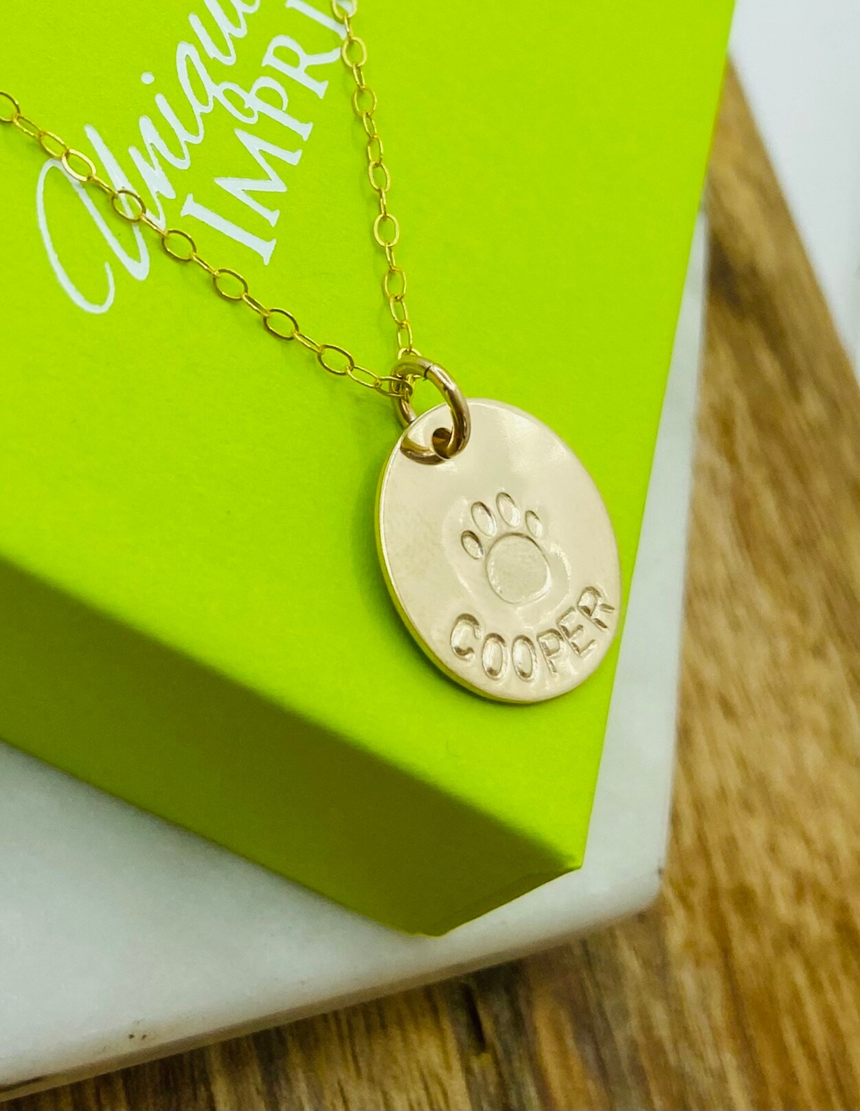 Dog Paw Necklace, Custom Pet Jewelry, Dog Paw Necklace, Personalized Pet Necklace, 14k Gold Filled