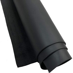 Koeienhuid Leder Pre-Cut Vierkant - 0.8-2.0mm Dik Crazy Horse Leer Voor Tooling En Ambachten (Bruin, 12x24 Inch)