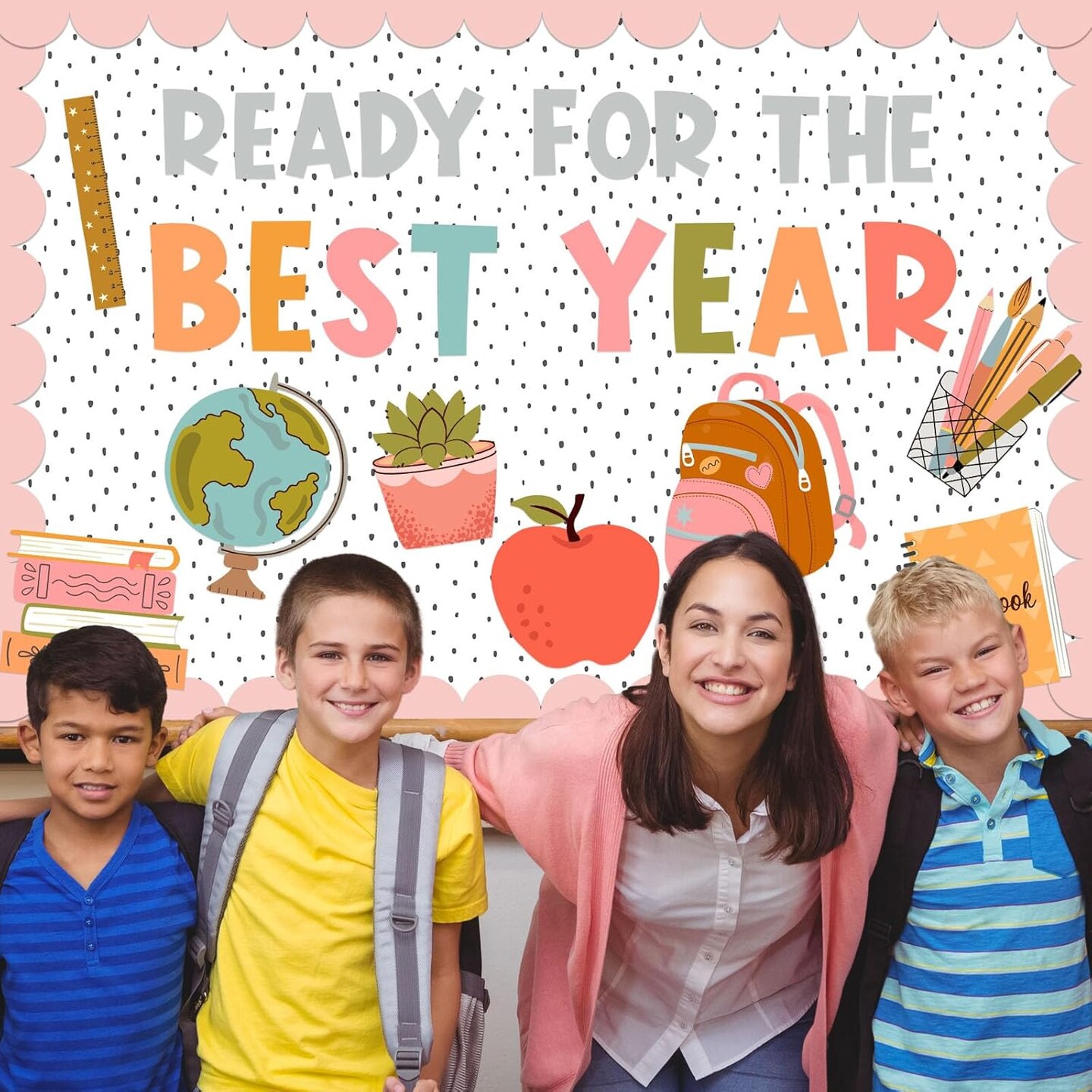 52 Pcs Back to School Bulletin Board Kit