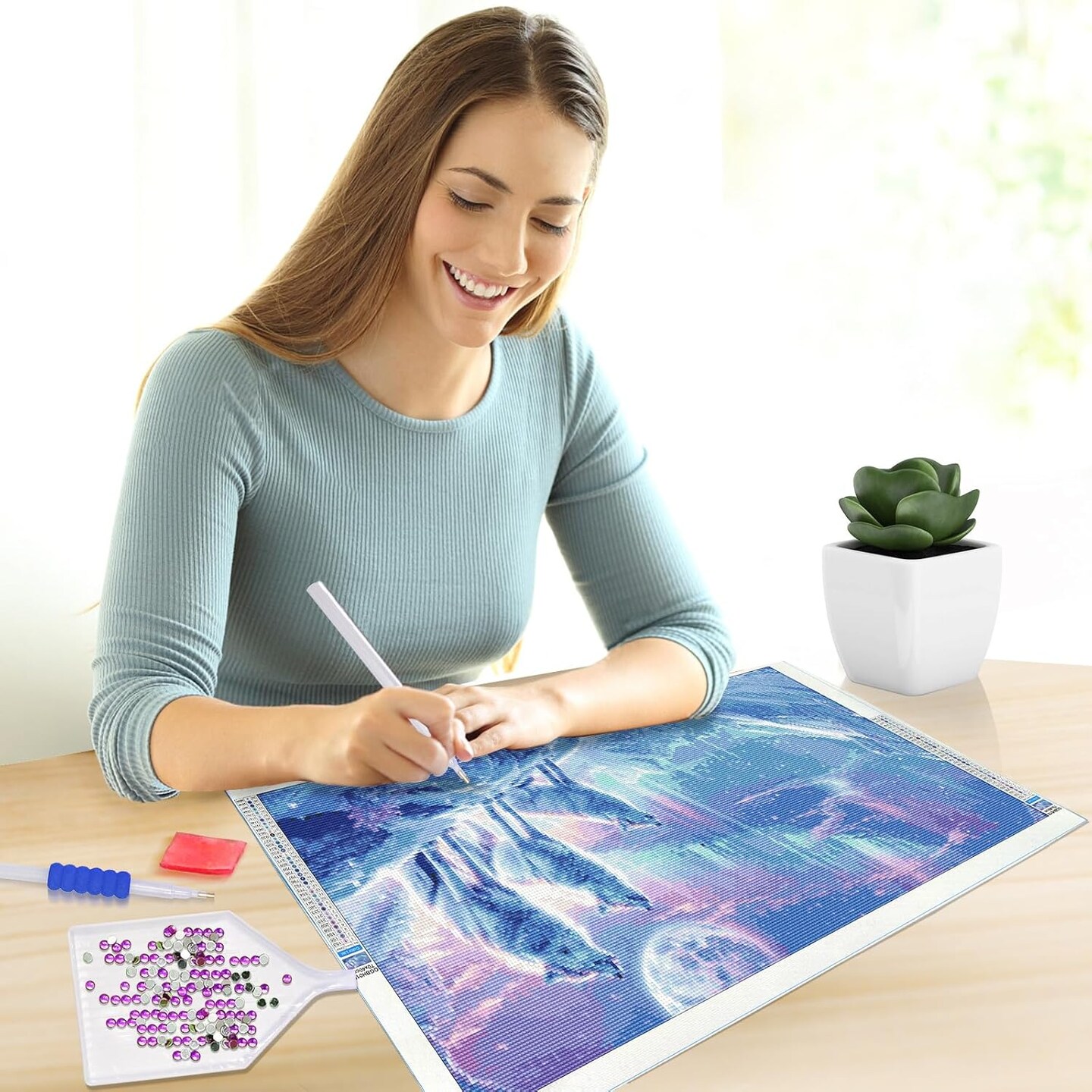 5D Wolf Diamond Art Kits