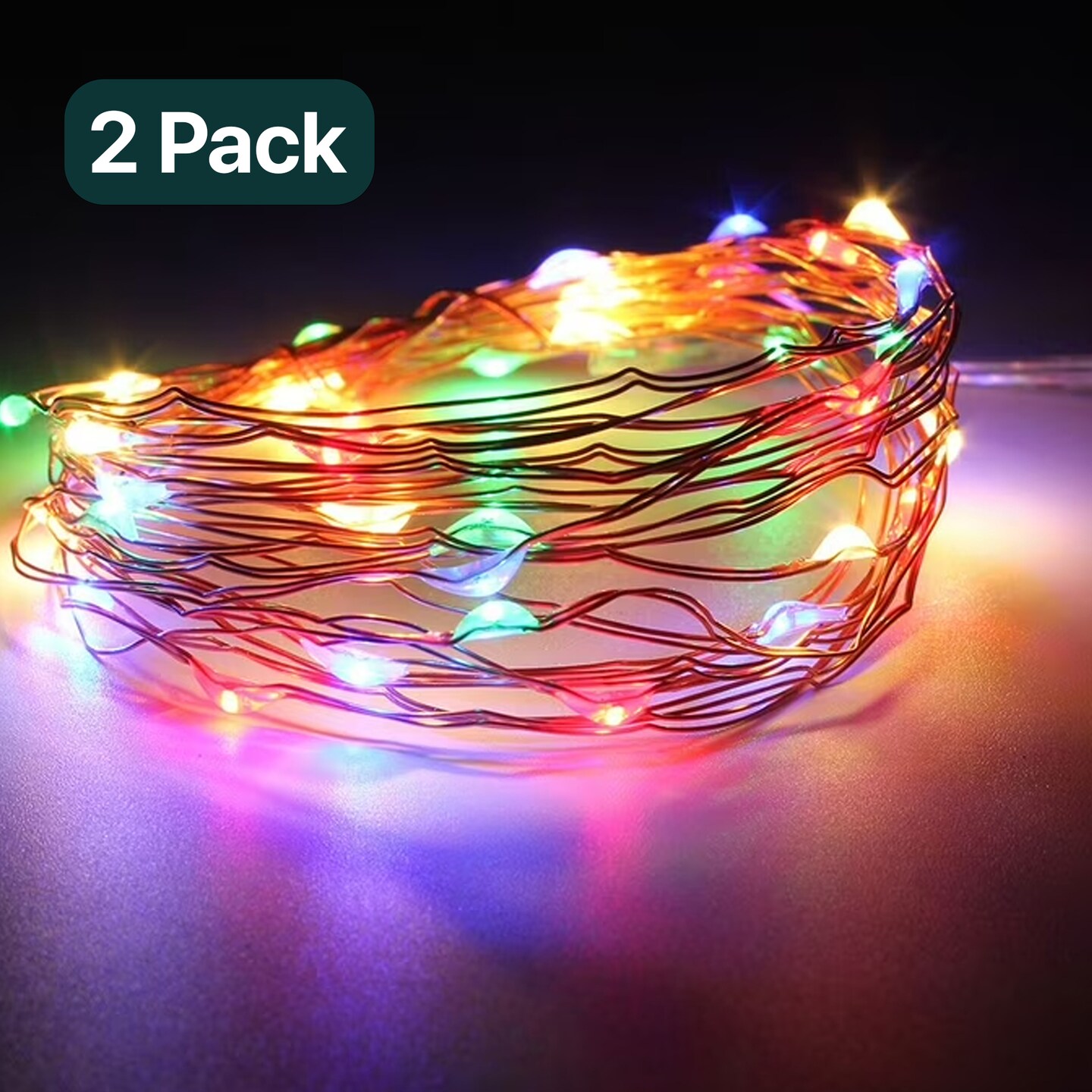 Enchanting 100 LED Battery String Lights with Remote — Waterproof Design