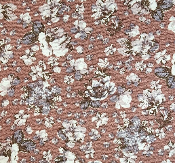 1 Yard Textured Rose Rayon Crinkle Fabric 50/52&#x22; Wide for Apparel &#x26; Costume Fabric