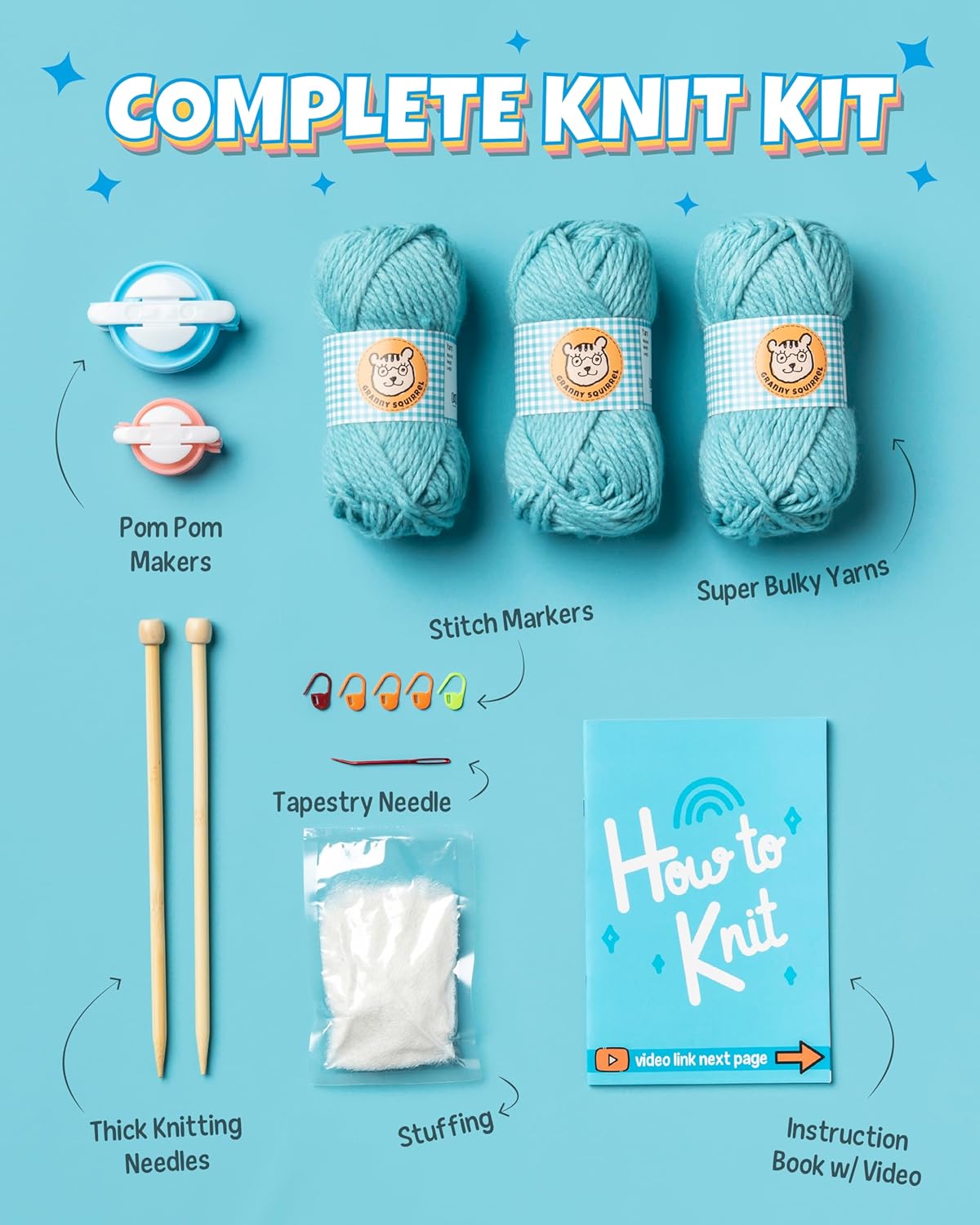 Complete Knitting Kit for Beginners